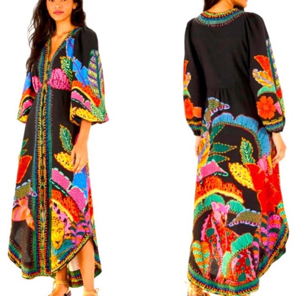 Farm Rio cool leopards dress size small - Picture 4 of 10